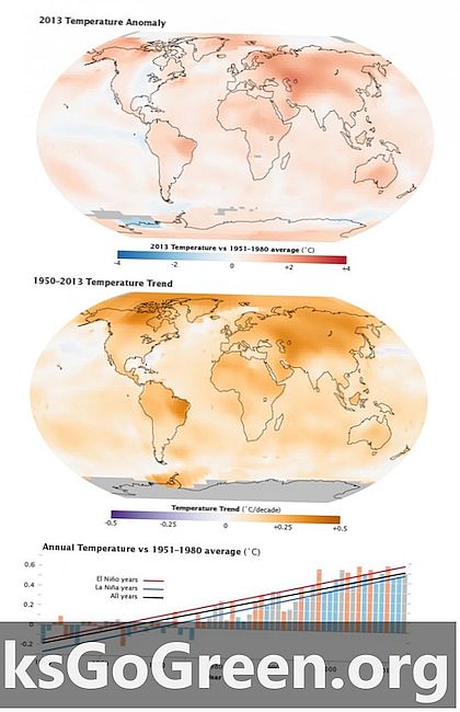Podle zprávy NASA v roce 2013 trval dlouhodobý trend oteplování klimatu