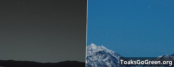 Smalsumo roveris mato Žemę ir Mėnulį iš Marso