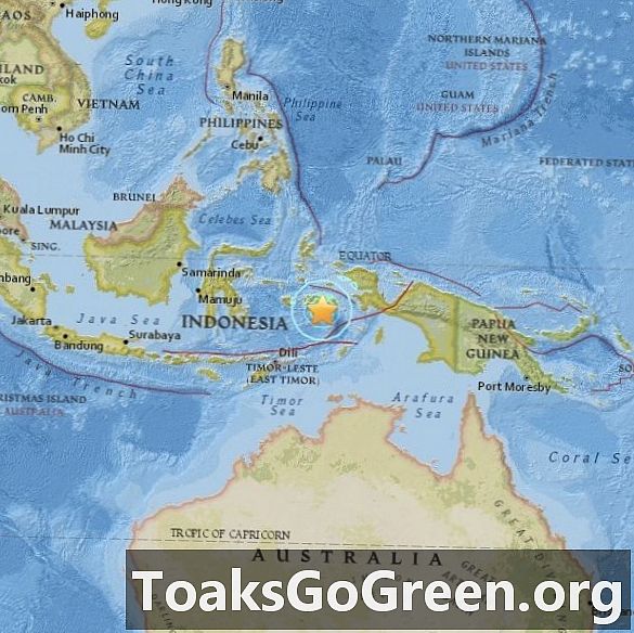 Gempa kuat di pulau Ambon di Indonesia