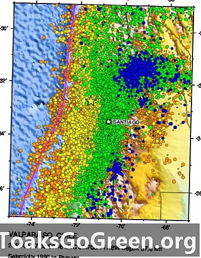 Zemětřesení o velikosti 6,7 stupně v centrálním Chile