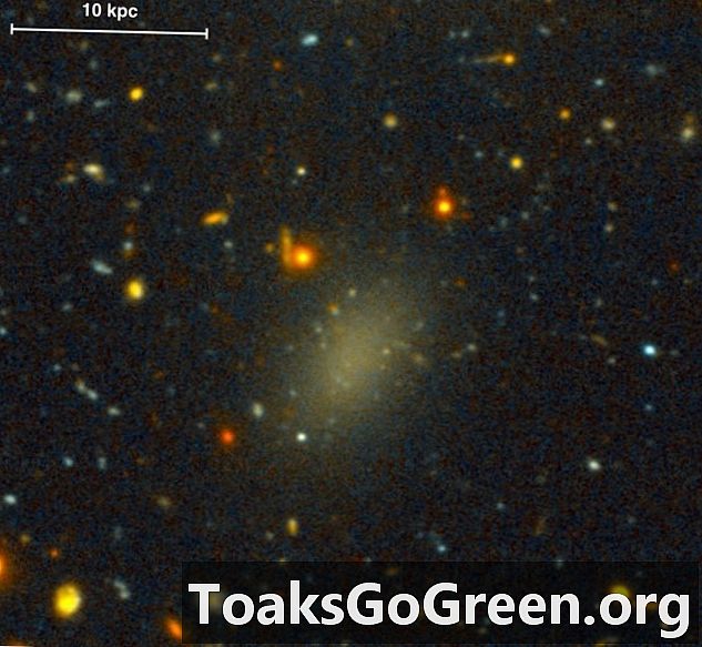 Een sterrenstelsel gemaakt van 99,9% donkere materie