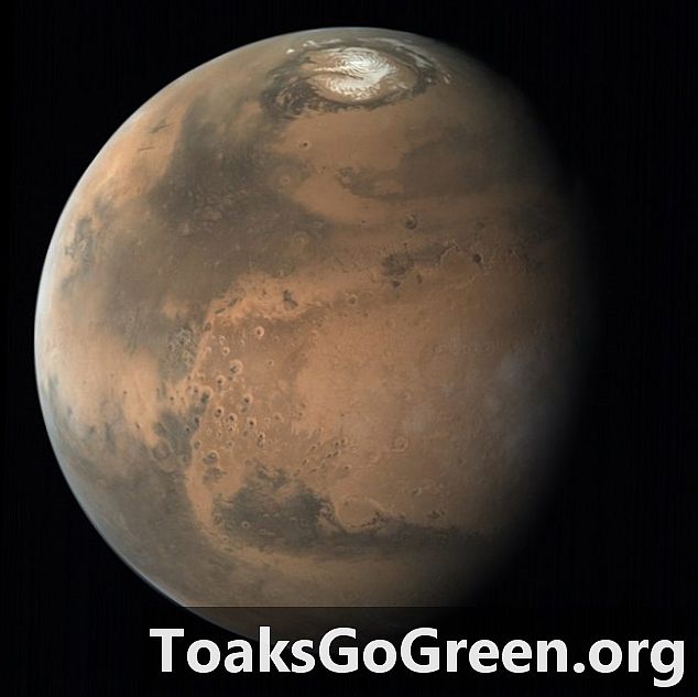 Forntida islakor hittades under Mars nordpol