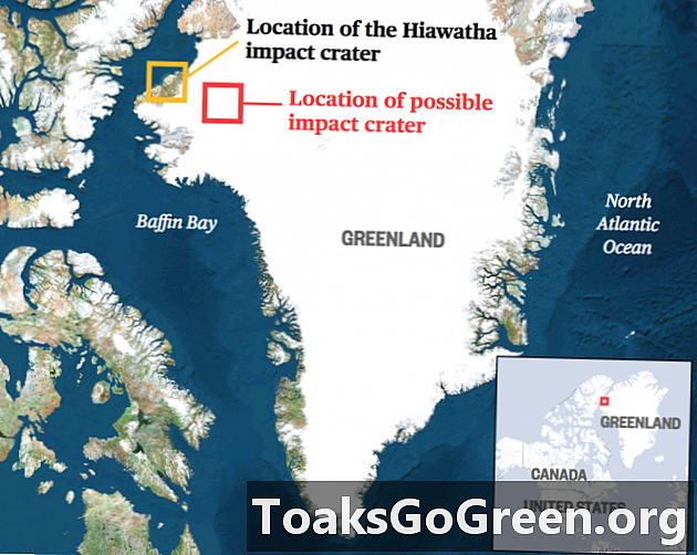 Satu lagi kawah impak yang besar di bawah ais Greenland?
