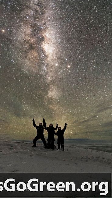 Antarktída Mliečnej dráhy selfie
