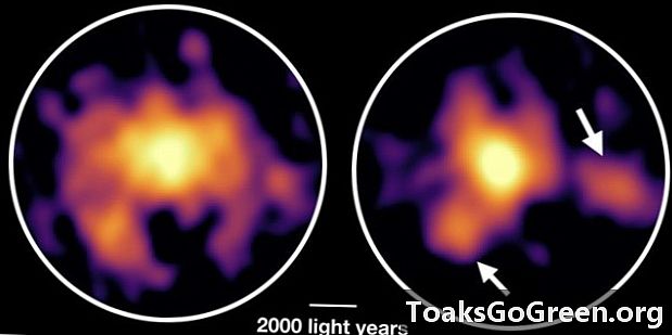 Astronomer kortlægger en starburst-galakse