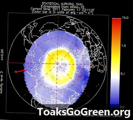 Сповіщення про полярне походження Північної широти 17-18 лютого 2011 року