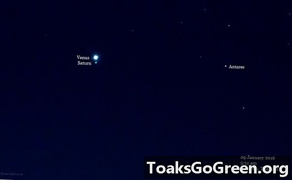 Beste foto's: Venus en Saturn 9 januari