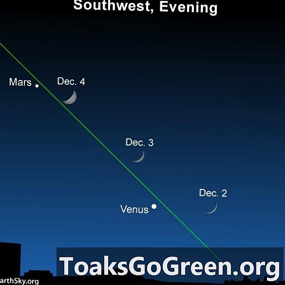No te pierdas la luna y Venus el 2 de diciembre