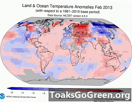 Février 2013: neuvième mois de février le plus chaud jamais enregistré