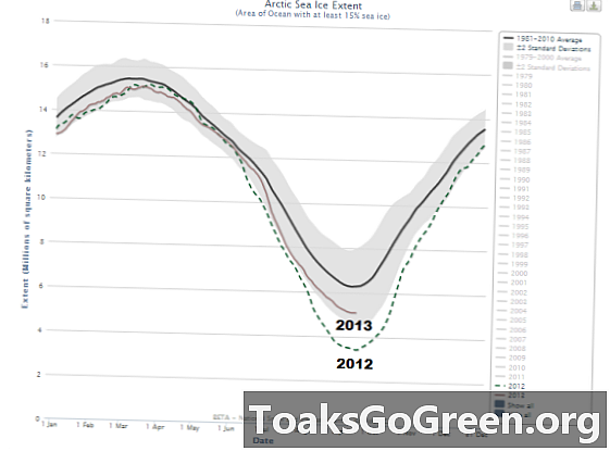 Čtyři fakta: Rozsah arktického mořského ledu v roce 2013