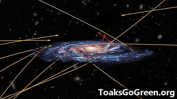 Gaia revela estrelas voando entre galáxias