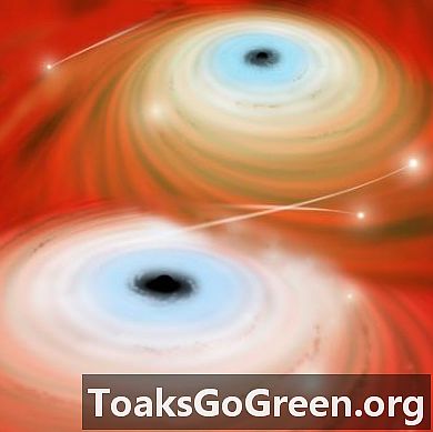 Galaxy-kollisioner får sorte huller til at smelte sammen og fortære stjerner i nærheden
