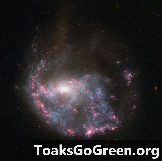 Galaxy rammer en kosmisk bullseye