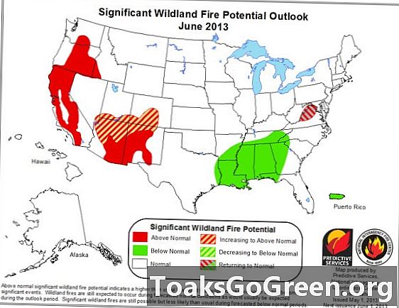 פעילות אש גבוהה יותר מהרגיל צפויה במערב ארה"ב בשנת 2013