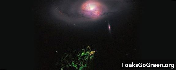 Hubble Space Telescope hittar stjärnbildning i galet grönt moln i rymden