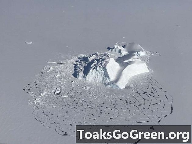ICE برج سمندر میں بہار کے وقت آرکٹک برف پگھلنے کا اقدام کرتا ہے