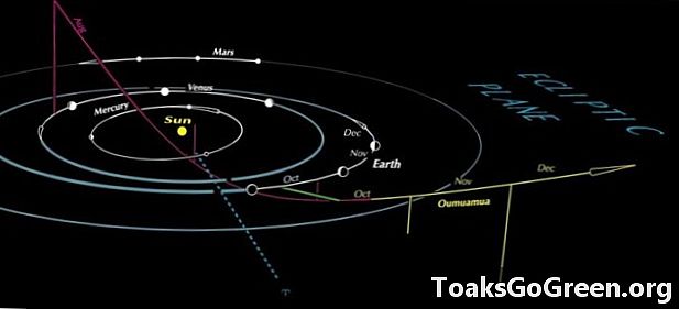 Le chemin d’Oumuamua dans notre système solaire