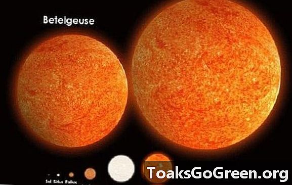 Antarès rouge est-il plus grand que notre soleil?