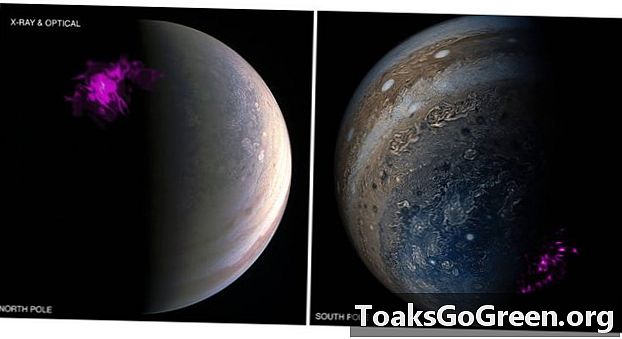 Jupiteris nepriklausomai pulsuoja auromis