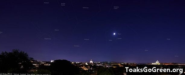 月亮，土星，火星8月20日至22日