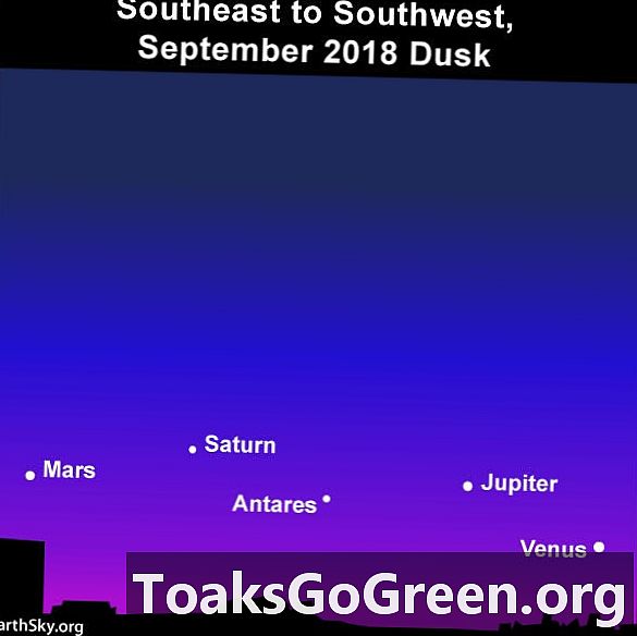Lluna, Venus, Júpiter de l'11 al 13 de setembre