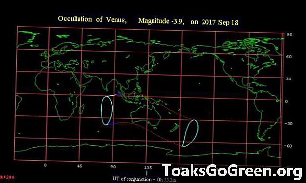 Lluna, Venus els dies 17 i 18 de setembre de 2017