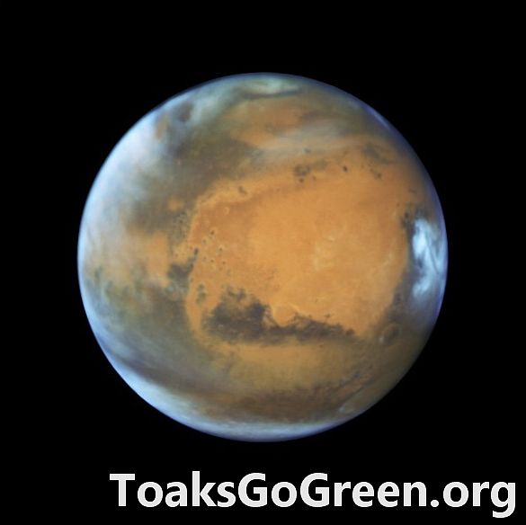 Bagong imahe ng Hubble ng Mars