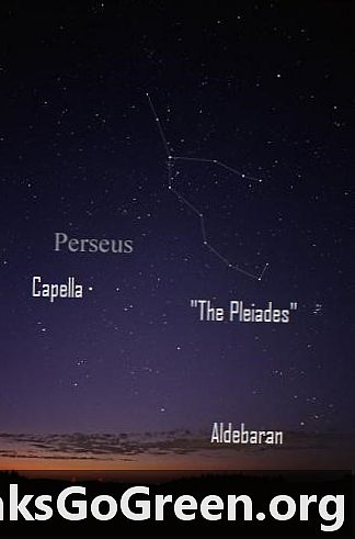 La nord stele Capella și Aldebaran