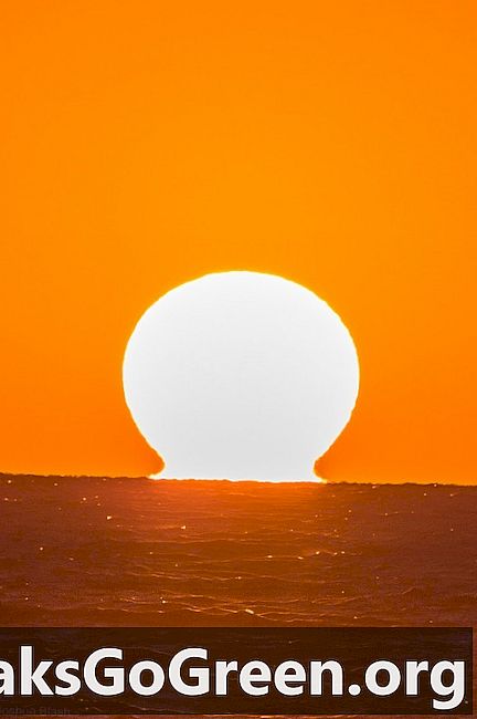 Omega solnedgang