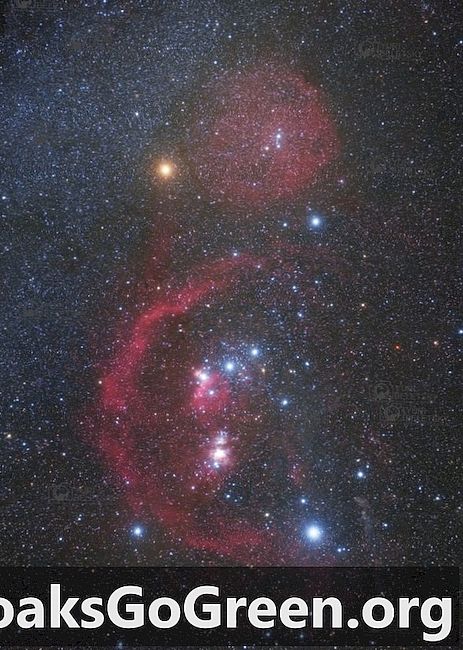 Orionas aukštai pietiniame danguje