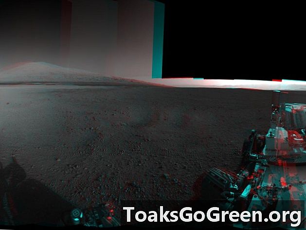 Rover Curiosity poskytuje trojrozmerný pohľad na miesto pristátia