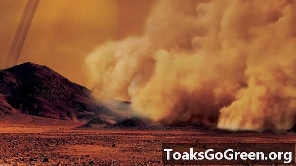 Gli scienziati spiano tempeste di polvere vaganti su Titano