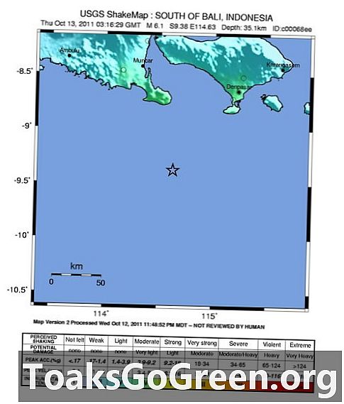 Силно земетресение с магнитуд 6,1 удари Бали, Индонезия