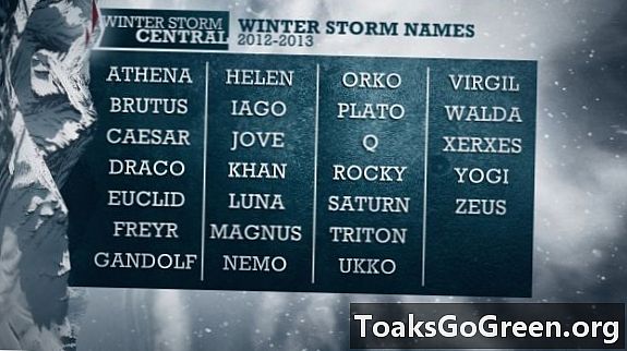 O Weather Channel decide nomear tempestades de inverno