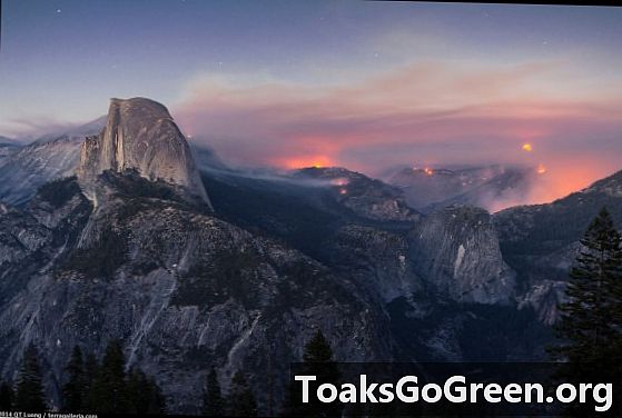 Lapso de tempo vídeo de Meadow Fire em Yosemite
