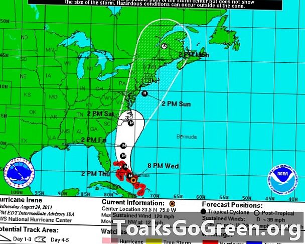 Actualització: Qui afectarà el poderós huracà Irene?