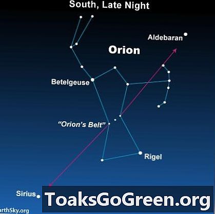 Använd Orions bälte för att hitta andra stjärnor