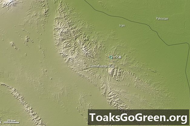 Utsikt från rymden: Irans jordbävning den 16 april