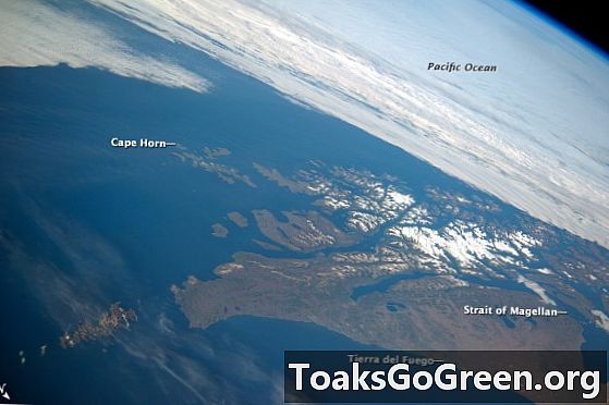 Vista desde el espacio: Tierra del Fuego y Cabo de Hornos