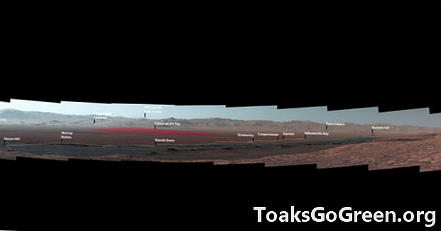 Widok dotychczasowej podróży łazika Marsa