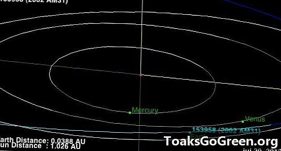 Se online: Asteroidestørrelse på byblokken for at feje den 22. juli