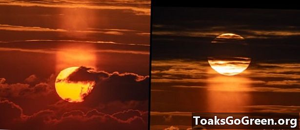 سورج کا ستون ، یا روشنی کا ستون کیا ہے؟