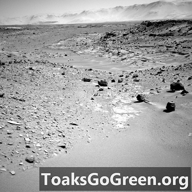 Donde el rover Curiosity está ahora en Marte
