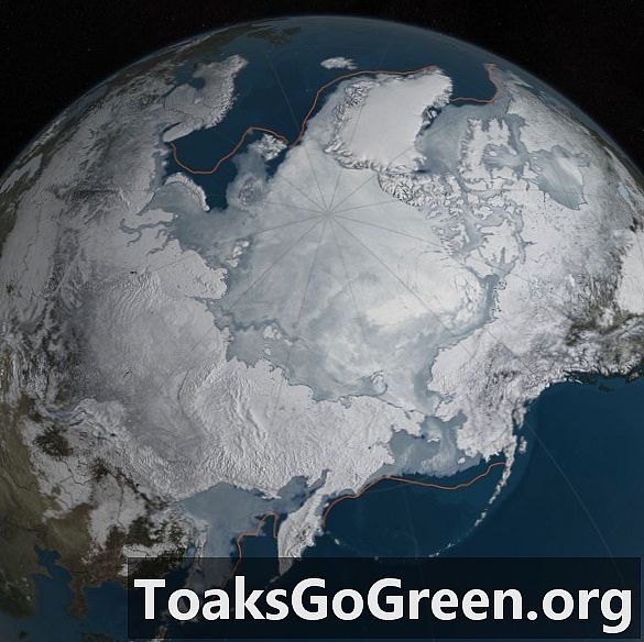 En anden rekord lav for den arktiske havis