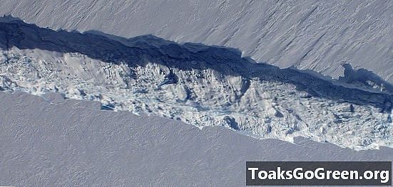 Antarktický ľadovec teľa ľadovca štvrtina veľkosti ostrova Rhode Island