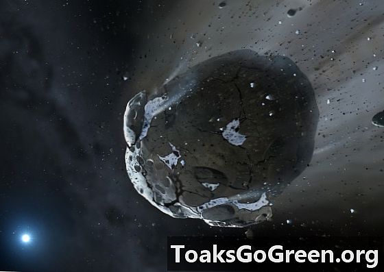 Asteroidai ir kometos sėklų egzoplanetas su vandeniu