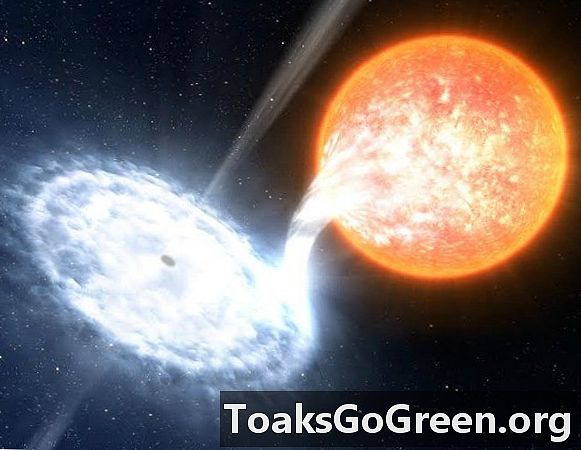 Astronomové vidí černou díru zuřící červenou