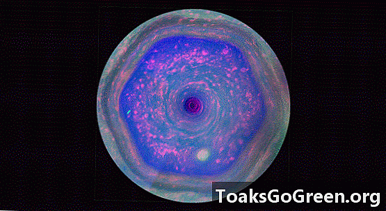 Najlepszy widok sześciokąta Saturna