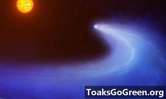 Exoplanet heeft een komeetachtige staart Gliese 436b
