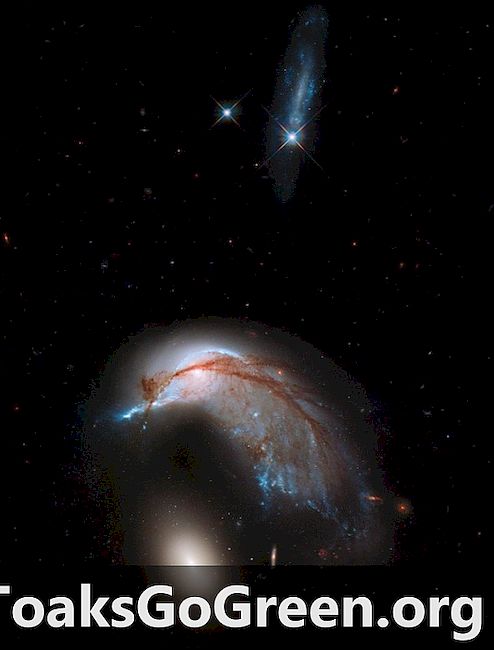 Hubbleove škvrny pozorujú galaxie